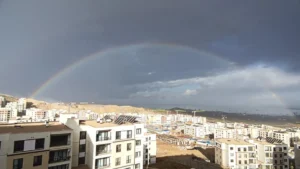 İskenderun’da Yağmurun Ardından Gökkuşağı Güzelliği
