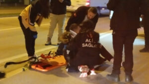 Bursa’da üst geçidi kullanmadı, canından oluyordu